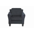 thumbnail image 3 of K-Living Samara Microsuede KD Chaise fixe en bleu nuit, 3 of 5