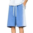 thumbnail image 2 of Styesk Mens Shorts Men's Solid Color Casual Holiday Breathable Shorts Pockets Pants, 2 of 6