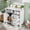 White, variant on 36" Modern Bathroom Vanity with Ceramic Sink, Soft Close Doors, 4 Drawers for Storage, Elegant Design for Small Bathrooms,Light Green