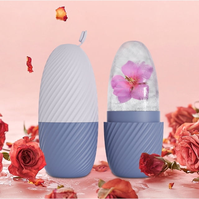 Moules à Glace en Silicone Réutilisables pour Massage Rouleau Facial à Glace Visage et Yeux Rouleau à Glace Beauté Faciale Outils de Soins pour Rouleau à Glace