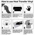 thumbnail image 3 of Vinyl Heat Thermal Transfer Iron On DIY Garment Film Silhouette Paper Fabric, 3 of 8