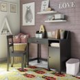 thumbnail image 3 of Ameriwood Home Abigail Kids Desk with Chair, Black, 3 of 9