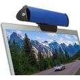 thumbnail image 1 of GOgroove SonaVERSE USB Speakers for Laptop Computer - USB Powered Mini Sound Bar with Clip-On Portable External Speaker Design for Monitor, One Cable for Digital Audio Input and Power (Blue), 1 of 9