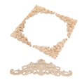 thumbnail image 1 of Wood Appliques Onlays, Unpainted 5Pcs European Style Wooden Onlay Precise Size  For Door, 1 of 8