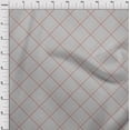 thumbnail image 3 of oneOone Polyester Lycra Fabric Tartan Check Printed Fabric 1 Yard 56 Inch Wide, 3 of 4