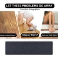 thumbnail image 4 of Striped Stair Tread Mat, Non-Slip Self-Adhesive Step Runner, Absorbent and Quiet Carpet for Stairs, Customizable Size, Washable and Durable, Ideal for Home Safety, 4 of 9