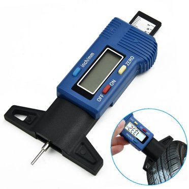 Digital Tyre Depth Gauge Tread Checke Car Motorbike Tester Brake Shoe Pad 25mm Profile Depth Meter Tire Monitor