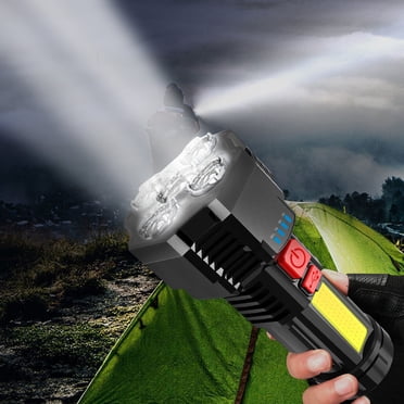 LSLJS Lampe de Poche Portable Rechargeable Super Lumineuse Extérieur Maison 5 Mèches LED Longue Portée Lampe de Patrouille Lampe de Poche à Main Lumière, Sports, Gym, Entraînement, Camping, Mise en Forme, Entraînement et Plus d'Activités