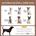thumbnail image 4 of PawHut Elevated Cooling Pet Bed with Canopy for Small-Sized Dogs, Coffee, 4 of 10