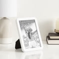 thumbnail image 2 of DesignOvation Boba 5x7 Rounded White Decorative Tabletop Picture Frame, 2 of 10