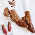 thumbnail image 1 of Mules Sandales pour Femmes à Enfiler à Talon Bas, Bout Pointu Fermé, Sans Arrière, avec Bride à Boucle, 1 of 7