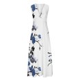 thumbnail image 4 of Lenago Robes Aguichant Grande Taille pour Femmes Mode Décontractée Été Sans Manches Col en V Robe Imprimée Fermeture Éclair Robe Longue Robes de Plage en Liquidation, 4 of 5