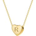 thumbnail image 1 of Collier Initial Cœur Pendentif Lettre Alphabet pour Filles, 1 of 4