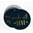 thumbnail image 2 of Inkdotpot Real Gold Foil Made With Love Text Tag Favor Hang Paper Tag 50 Piece, 2 of 6