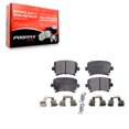 thumbnail image 1 of Positive Plus Rear Semi-Metallic Disc Brake Pads PPF-D1108 for Car Volkswagen Tiguan Jetta Audi GTI Rabbit A4 Quattro Passat CC Eos A6 Q3 TT A3 Golf R TTS R32 RS Limited, 1 of 8