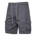 thumbnail image 4 of Diufon Men's Athletic Shorts Drawstring Waisted Outdoor Sport Shorts Spring Summer Hiking Shorts with Pockets, 4 of 6
