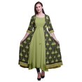 thumbnail image 1 of Bimba Printed Anarkali DressForWomen Indian Kurti Sleeveless Flared Kurta, 1 of 6