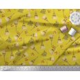 thumbnail image 2 of Soimoi Cotton Cambric Fabric Text,Floral & Eiffel Tower Architectural Decor Fabric Printed Yard 56 Inch Wide, 2 of 3
