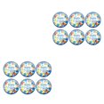 thumbnail image 3 of Maytalsory 6pcs Birthday Party Disposable Tableware Paper Plate Colored Dessert Plate Adult Children Birthday Party Baby Shower Decoration balloon 2Set, 3 of 6