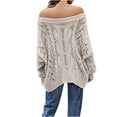 thumbnail image 3 of Cameland Chandail pour Femmes Dames Mode Ample à Manches Longues Chandail à Enfiler, 3 of 3