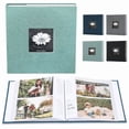 thumbnail image 1 of Photo Album 6" 200 Photo Album Black Scrapbook with Caption Space for Memories(1Pcs) Rkxzt, 1 of 6