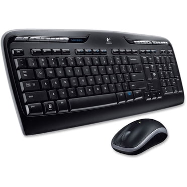 Logitech MK320 Wireless Keyboard and Mouse – Black (English)