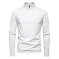 thumbnail image 1 of Weiqiqre Men's Shirts Long Sleeve Sun Shirts UPF 50+ Quarter Zip Pullover Quick Dry Rash Guard, 1 of 3