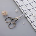 thumbnail image 2 of Stainless Steel Scissors, Vintage Stainless Steel Electroplated Scissors Retro Carved Scissors Stitch Thread Ends Home Scissors Office Scissors Scissors for Office, 2 of 3