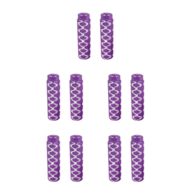 Baohd 2x Precise Fit And Corrosion-resistant Bike Pegs For Long-lasting Usage purple 5Set