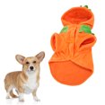 thumbnail image 4 of Pumpkin Dog Clothes, Dogs Winter Clothing Eye Catching Colors Fleece Comfortable  For Medium Large Dogs For Teddy Orange XL, 4 of 8
