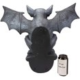 thumbnail image 4 of Ebros Large Gothic Winged Gargoyle On Ledge Wall Decor Hanging Sculpture 20"W, 4 of 5