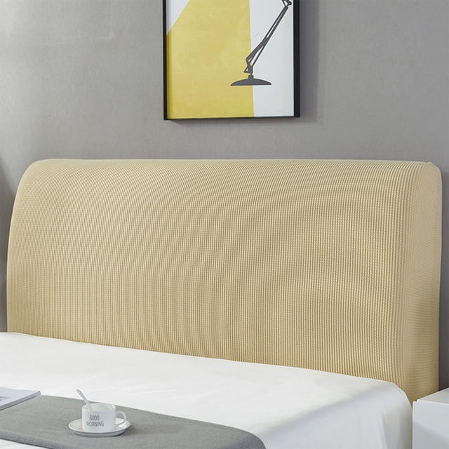 Headboard Covers Slipcover, Resilient Bed Headboard Covers, Small Embroideries Dusting Protector Cover For Upholstered Headboard