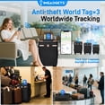 thumbnail image 3 of IMGadgets Go Luggage 3pc Set (Black) | Lightweight & Durable ABS Polycarbonate | 360° 4x Dual Spinner Wheels | TSA-Approved Lock | 3 GPS World Smart Tags | Spacious Design | Retractable Iron Handle, 3 of 9