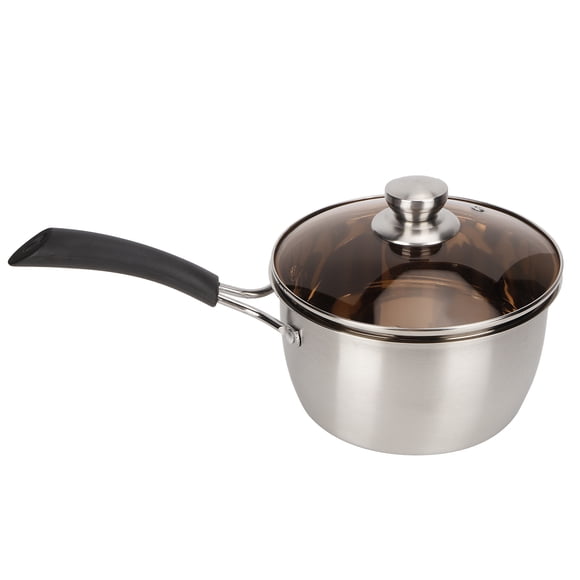 Marmite En Acier Composé à Poignée Unique Non Magnétique De 18 Cm Pour les Créations De Cuisine – Ustensiles De Cuisine Culinaires Durables Et Polyvalents