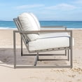 thumbnail image 3 of Causeuse d'Extérieur Moderne et Élégante en Acier Inoxydable, Mobilier de Jardin avec Coussin, pour Balcon, Cour, Véranda, 3 of 7