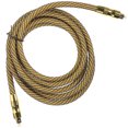 thumbnail image 1 of Miangastore Gold Plated Connector Optical Audio Cable Golden 1Set 7mm Diameter, 1 of 8