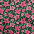 thumbnail image 1 of oneOone Tissu en Velours Rose Floral pour Robe Tissu Imprimé au Mètre 58 Pouces de Large, 1 of 4