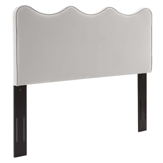 Tête de Lit Athena en Velours de Performance Format Double/grand Lit
