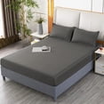 thumbnail image 4 of Qiopertar Fitted Sheet, Non-Slip Double Bed Fitted Sheet with All-Inclusive Elastic Pocket, Soft Fiber Bed Cover for Mattress Protection, 4 of 6