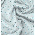 thumbnail image 1 of Soimoi Green Heavy Satin Fabric Stars Star Print Fabric by the Yard 54 Inch Wide, 1 of 6