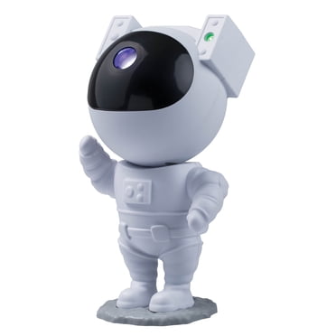 Merkury Innovations 9.25" inch Astronaut Projector, Multicolor Light Show with Sound Sync