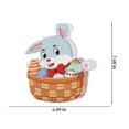 thumbnail image 3 of EGNMCR Easter DIY 5D Diamond Art Painting Kits, Easter Rabbit Eggs Tabletop Decoration With LED String Light, Cute Diamond Paintings Ornament For Easter Day, Gift, 3 of 5