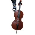 thumbnail image 3 of Crafted Leather Violin & Keychain Miniature Musical Instrument Keychain Style Leather Keychain, 3 of 9