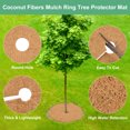 thumbnail image 2 of Uxcell 3-Pack Coconut Fibers Mulch Ring Tree Protector Mat, 14.6 Inch Tree Ring Mulch Mat for Plants [Coconut Brown], 2 of 7
