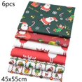 thumbnail image 2 of Ruibeauty 10Pcs Christmas Cotton Festive Fabric Patchwork Cloth DIY Craft Sewing, 2 of 5