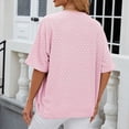 thumbnail image 4 of Timegard Hauts pour Femmes Manches 1/2 Oeillets à Volants Ouvert Court Plage Décontracté Cardigan Léger, 4 of 4