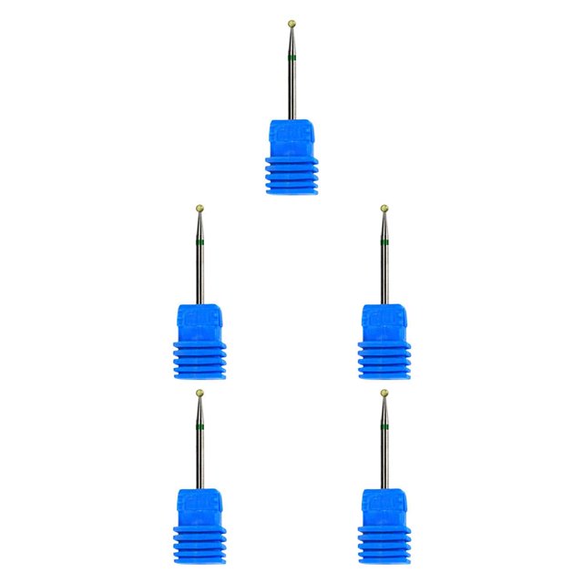 QualitChoice Ceramic Nail Grinding Drill Bit Gel Removal Manicure Polishing Tool No.03 5Set