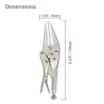 thumbnail image 2 of WorkPro 6.5" Long Nose Locking Pliers, 2 of 5