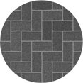 thumbnail image 1 of Ahgly Company Tapis d'Intérieur Lavable à la Machine, Carré, Transitionnel, Gris, Tapis de Zone, 3 Pieds Carré, 1 of 7