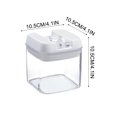 thumbnail image 2 of Kadlawus Easy Lock Container for Kitchen, Airtight Fresh-Keeping Box, Transparent Plastic Storage Jar, Sealed Food Container for Dry Goods, Snacks, Spices, 2 of 2
